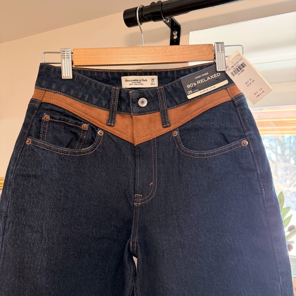 Abercrombie & Fitch Curve Love Cowgirl Western Blue Jeans - Tags On - Picture 2 of 15